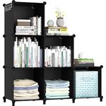 HOMIDEC Bookcase, 6 Cube Storage Unit Bookshelf, Storage Cubes Multi-Use DIY Storage Shelves for Books, Storage Boxes, Clothes, Crochet Yarn, Toys