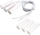 uxcell 3pcs RC-35 NC Recessed Wired Security Window Gate Contact Sensor Alarm Magnetic Reed Switch White