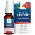 Medi Grade Olive Oil Ear Spray for Wax Removal and Blocked Ears, 20ml – 100% Natural Ear Oil Spray Softens and Removes Hardened Earwax Buildup – Over 50 Sprays for Effective Ear Cleaning