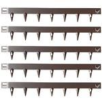 CORE EDGE Lawn Edging | Flexible Decorative Steel Edging Garden Border Edging Lawn Edging Strip Garden Border with a 65mm face height (Brown)