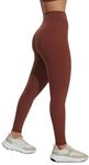 JOYSPELS Women's Seamless Gym Leggings - Scrunch Bums Butt Lift Leggings Gym Leggings, High Waisted Workout Leggings for Gym, Sports, Running, Yoga - Brown - M