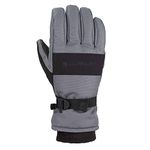 Carhartt Men's W.P. Waterproof Insulated Glove Cold Weather, Dark Grey/Black, X-Large