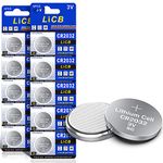 LiCB 10 PCS CR2032 3V Lithium Batteries CR2032 Battery