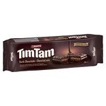 Tim Tam Dark Chocolate Cookies - Dark Chocolate Covered Biscuits, Dark Chocolate, 200 g (Pack of 1)