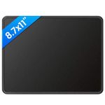 Black Mouse Pad for Desk, Basic Mouse Pads Bundle for Compuer and Laptop, Big Mouse Mat with Non-Slip Rubber Base & Stitched Edges, Premium-Textured & Waterproof Computer Mousepad (1PC, M)