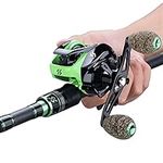 Fishing Rod Combos Ultralight Fishing Rod Reel Combos Fishing Rods with 12+1BB 7.2:1 Baitcasting Reel Combo for Travel Freshwater Saltwater Fishing Fishing Gear Set (Size : 1.8M and Right hand)