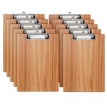 A4 Clipboard,10 Pack Clipboard Folder with Low Profile Clip and Hanging Hole,A4 Wooden Clipboard Hardboard Clipboard Clip Board