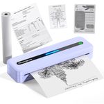 Phomemo Portable Printer Wireless for Travel, M832 Wireless Bluetooth Printer Support A4 & 8.5" X 11" US Letter, Inkless Thermal Printer Compatible with Phone & Laptop, for Business, Home, School