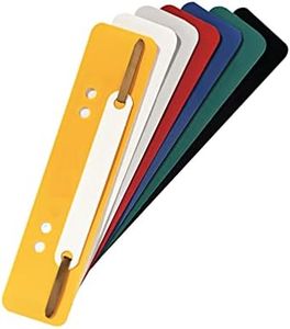 Exacompta 426025B Plastic Filing Strips Assorted Colours Made from Polypropylene Film Commercial Binding, File Folder, Ideal for Office and School