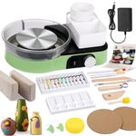 Pottery Wheel for Adults - Complete Pottery Tools Kit for Beginners, Large Turntable Two-Way Rotation Adjustable Speed, Art Craft Kit Making Potterys Wheel with Storage Design DIY Machine for Beginners