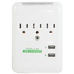 RND Power Solutions 3.4 Amp Fast Charging Station with 3 AC outlets & 2 USB Ports