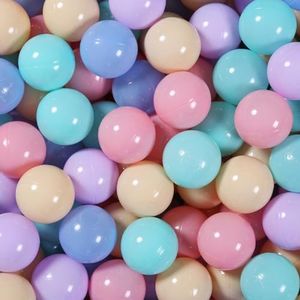 GUESVOT Ball Pit Plastic Balls - BPA Free, Crush and Smash Proof, 100pcs 2.2" Set for Toddlers, Play Tent, Tunnel (Macaron 5 Colors)