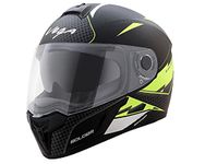 Vega Ryker D/V Bolder Dull Black Neon Yellow Helmet-M