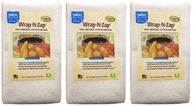 Pellon, Natural Wrap-N-Zap Cotton Quilt Batting, 45 by 36-Inch, 1 Pack (Sеt оf Тhrее)