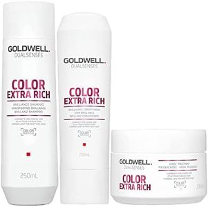 Goldwell Dualsenses Color Extra Rich Set Champú 250 ml + Acondicionador 200 ml + 60 segundos Tratamiento 200 ml