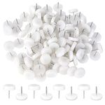 Fulaicai 100PCS Chair Glides, 16 x 4.3mm Furniture Glides Best Nail on Furniture Sliders Premium Hardware Furniture Tack Chair Leg Feet Protector for Tiled and Hardwood Floors