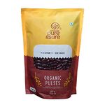 Pure & Sure Organic Red Rajma (Kidney Beans) 500gm | 100% Natural & Pure Pulses | Rich in Fiber & Protein | Gluten-Free | Unpolished & Unadulterated, No Preservatives