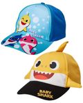 Nickelodeon Toddler Boys’ Baby Shark Hat – Adjustable Baseball Cap (2T-4T), Baby Shark/Friends, 2-4T