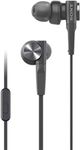 Sony MDRXB55AP Wired Extra Bass Earbud Headphones/Headset with Mic for Phone Call, Black