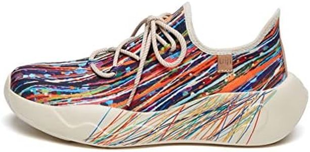 UIN Women's Fashion Sneakers Lightweight Walking Casual Comfortable Art Painted Athletic Travel Shoes San Sebastian Ⅱ Fleeting Streamer (8)