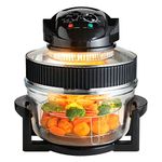 Large 17 Litre Capacity 1400W Electric Multi Function Halogen Oven Low Fat Air Fryer - Self Cleaning (no scrubbing required)