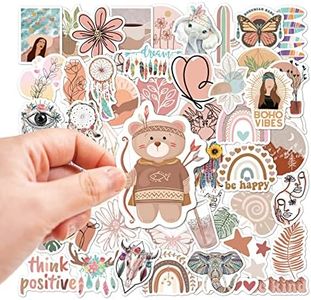 50 Pcs Boho Aesthetic Stickers Minimalist Abstract Line Art Decor for Water Bottle,Laptop,Phone,Skateboard Stickers for Teens Girls Kids and Women