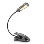 Vekkia Rechargeable-Book-Light-for-Reading-in-Bed, 3000K Warm 6 LED 3 Brightness Lamp