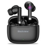 Blackview Wireless Earbuds, AirBuds 4 Bluetooth 5.3 Headphones in Ear with HiFi Stereo, 4 ENC Noise Cancelling Mic Wireless Earphones 36H Playtime, IPX7 Waterproof,for iPhone/Samsung/Android,Black