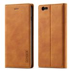 EYZUTAK Case for iPhone 6 iPhone 6S, Vintage Classic Matte Leather Wallet Case Flip Notebook Style Cover with Magnetic Closure Kickstand Card Slots - Brown