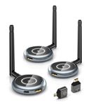 AIMIBO Wireless HDMI Transmitter and 2 Receivers, 5.8G, 1080P @60Hz, 656FT/200M, Support Multiple TVs, Plug & Play, HDMI Wireless Extender for Laptop, Camera, TV Box, CCTV to TV, Projector, Monitor
