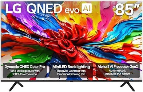 LG 85-Inch Class QNED evo AI QNED92A Series Mini LED 4K Smart TV w/Dolby Atmos, Dolby Vision, HDR10, AI Super Upscaling 4K, Filmmaker Mode, Wow Orchestra, Alexa Built-in (85QNED92AUA, 2025)