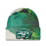 New Era New York Jets On-Field 2022 NFL Sideline Ink Dye Knit Winter Hat