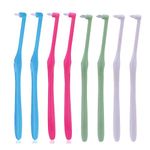 8 PCS Orthodontic Toothbrushes, Interdental Brush Gum Toothbrush Soft Teeth Brushes Dental Tuft Toothbrush Compact Interspace Brush Braces Wisdom Toothbrush