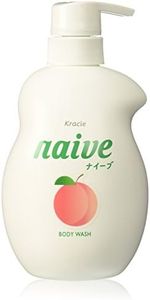 KRACIE Naive Body Pump Soap, Peach, 17.9 Ounce