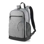 Puma Unisex Buzz Backpack Back Pack Zip Mesh Classic Grey Heather One Size