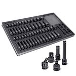 Powerbuilt 949012 1/2" Drive Master Impact Socket Set, 63 Piece