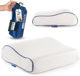 Marcolumb Travel & Camping Comfortable Memory Foam Pillow – Easy to Carry Portable Bag – Temperature Regulating Pillow Case - Perfect for Travelling