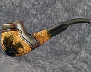 Wooden Carved tobacco smoking pipe 