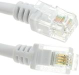 kenable ADSL 2+ High Speed Broadband Modem Cable RJ11 to RJ11 15m (~50 feet) White