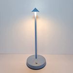 eypid Cordless Table Lamps,Rechargeable Led Touch Bar Lamp,Portable Battery Desk Lamp,2 Level Brightness Dimmable Small Table Lamps,Minimalist Design,for Living Room/Restaurant/Couple Dinner/(Blue)