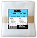 Clarkia Pure Cotton Muslin Cloth Cheese Cloth (1x1 Meter, White)