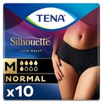 Tena Silhouette Normal Noir Pads, Pack of 10