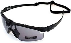 Nuprol Battle Pro Eye Protective Airsoft Glasses; Black; Standard Type; Smoked