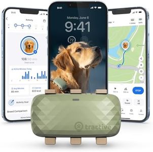 Tractive XL GPS Tracker & Health Monitoring for Dogs (50 lbs+) - Market Leading Pet GPS Location Tracker | Wellness & Escape Alerts | Waterproof | Works with Any Collar (Green)