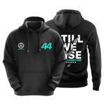 DUDEME Hamilton Motorsport Hoodie for Car Enthusiast for Men & Women Black Hoodie 100% Cotton Car Printed Hoodies.