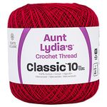 Coats Crochet Classic Crochet Thread, 10, Cardinal