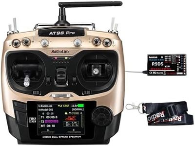 Radiolink AT9S Pro RC Telecomando con Ricevitore 10/12 Canali con Ricevitore-R9DS 2.4GHz Trasmettitore Radiocomando con ricevente per RC Drone Aereo Aliante Auto Barca