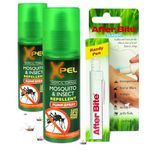 Mosquito Repellent Spray & After Bite Handy Pen14ml | Quick Insect Bite Relief & Sting Swelling, Tropical Formula | 3 Pack