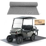 10L0L Golf Cart Premium Garage Floor Mat-Waterproof Anti-Slip Thickened Mat for Golf Cart Club Car EZGO Yamaha ATV UTV Parking Mat-106'' x 59''