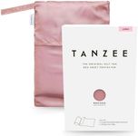 Tanzee Rose Gold, Vegan Art Silk, Tanning Sheet Protector - Help Prevent Fake Self Tan, and Spray Tan, Transfer Onto or Stain Your Sheets - Large Size